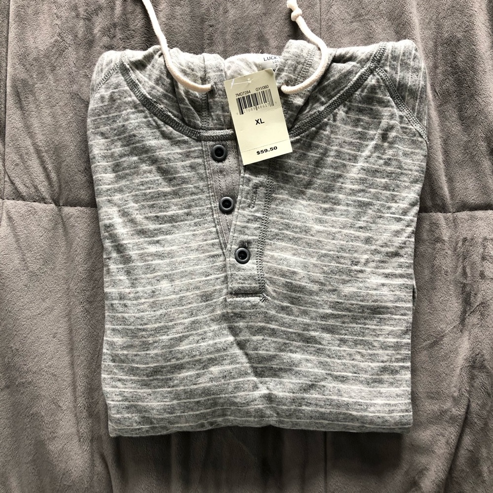 Brand new Lucky Brand  hooded long sleeve sz XL